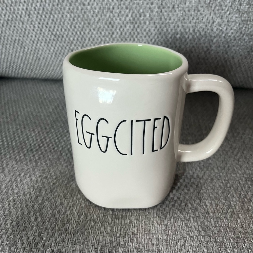 Rae Dunn EGGCITED Mug - Ceramic - 16oz - perfect for Easter